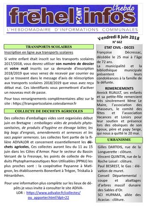 Journal municipal Fréhel.info du 8 Juin 2018