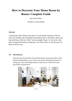 How To Decorate Your Home Room By Room