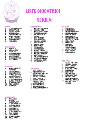 LISTE SERIE A