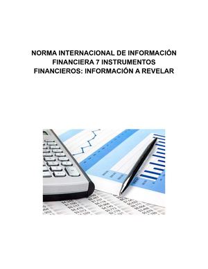 Norma Internacional De Información Financiera 7 Instrumentos Financieros