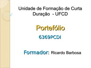 Portfólio - 6369PCDI