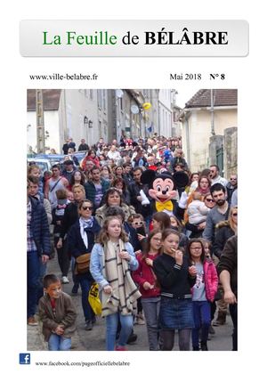 Feuille de BELABRE  n°8 Mai 2018
