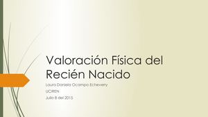 Recién Nacido Prematuro