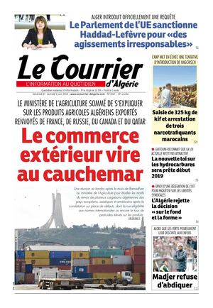 Le Courrier D'Algérie Du Samedi 9 Juin 2018