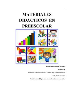 Materiales Didacticos En Preescolar 1