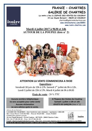 04/07/2017 - Chartres - Autour De La PoupÉe (vente Spécialisée Sans Catalogue)