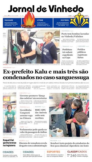 Jornal De Vinhedo Sabado 09 De Junho De 2018 Edic 1697