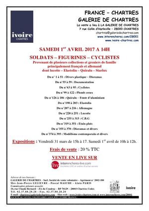 01/04/2017 - Chartres - Soldats - Figurines - Cyclistes