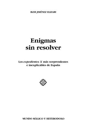 Jimenez Iker Enigmas Sin Resolver