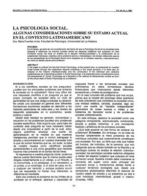 PSICOLOGIA SOCIAL