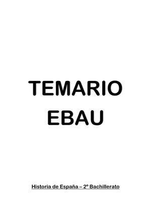 Apuntes Historia de España EBAU Demo