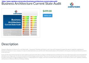 Business architecture current state audit