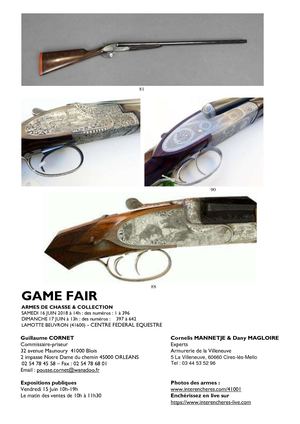 Game Fair - Catalogue de la vente aux enchères