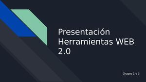 Presentacion De Herramientas Web 2 0