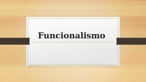 Funcionalismo