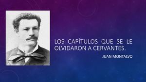 Los Capítulos Que Se Le Olvidaron A Cervantes