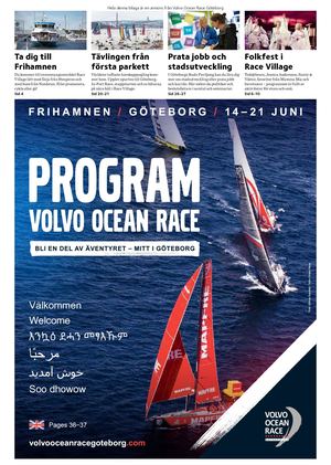 Programtidning Volvo Ocean Race Göteborg 2018