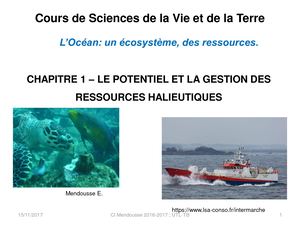 Potentiel Des Ressources Halieutiques