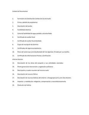 Cambio De Uso De Suelo CHILE