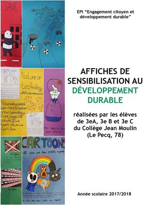 Carnet EPI 3e Engagement Citoyen Et Développement Durable 2017/2018