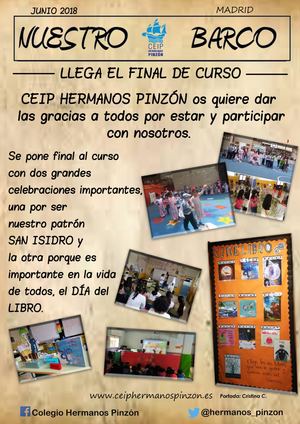 Revista Junio 2018 CEIP HERMANOS PINZÓN
