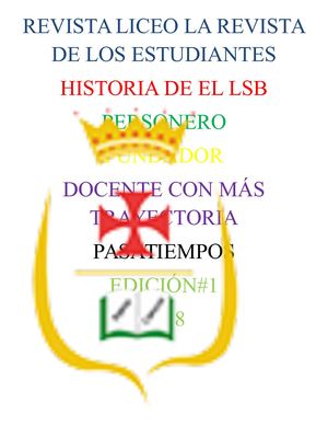 Revista Liceo La Revista De Los Estudiantes