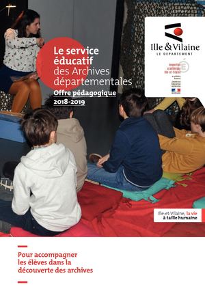 Plaquette du service éducatif 2018-2019