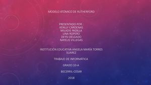 Modelo Atómico De Rutherford