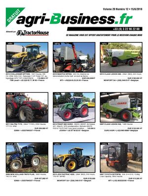 AGRI BUSINESS VOLUME 20 NUMÉRO 12 • 15/06/2018