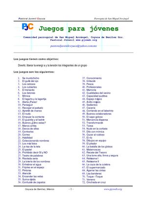 Juegos Para Jovenes 1 8