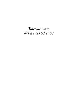 Extrait Tracteur Rétro Tome 2