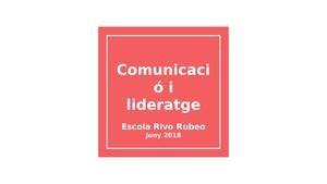 Comunicació I Lideratge