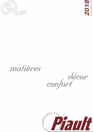 Catalogue General 2018 PIAULT AMEUBLEMENT
