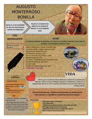 Biografia De Augusto Monterroso