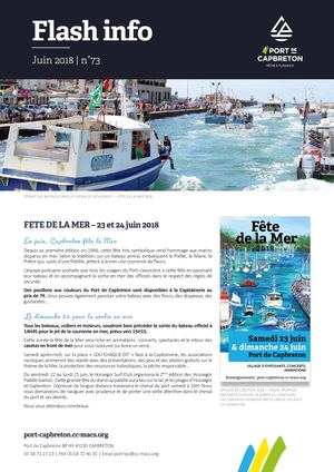 Flash Info port de Capbreton juin 2018