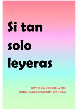 Si Tan Solo Leyeras (Revista)