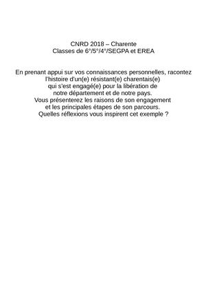 Copies primées au CNRD