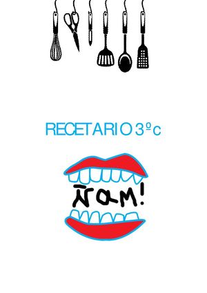 Recetario 3ºC