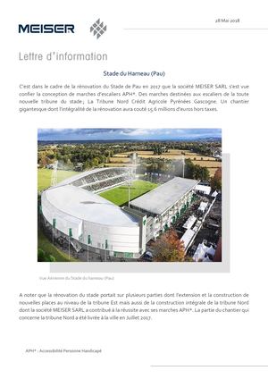 Lettre D'information Stade Du Hameau (64 Pau)