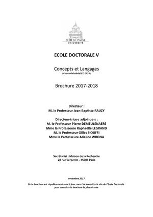 Brochure Ed V Version 2 2017 2018
