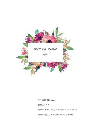 Texto Explicativo Mujeres