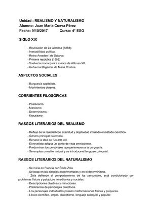 Realismo Y Naturalismo