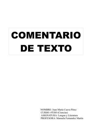 Las Niñas Comentario De Texto