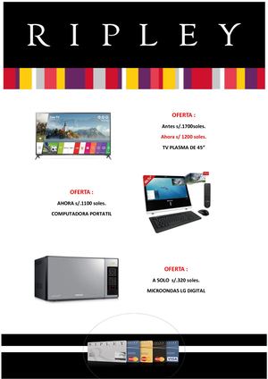 Horno microondas Ripley en su catálogo online y en las tiendas de Per