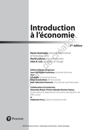 Introduction à l'économie - Chapitre 6