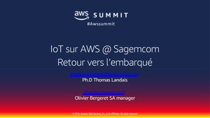 T6S4 - L'Io T Sur AWS  Retours D'expériences De Clients