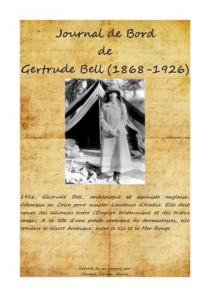 Extrait du journal de Gertrude Bell