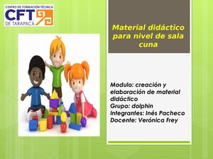 Material Didáctico Para Nivel De Sala Cuna