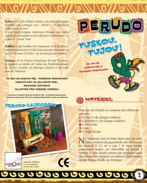 Les règles du Perudo