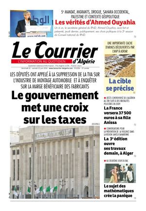 Le Courrier D'Algérie Du Samedi 23 Juin 2018